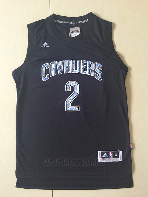 Camiseta Diamonds Editon Cleveland Cavaliers Kyrie Irving #2 Negro